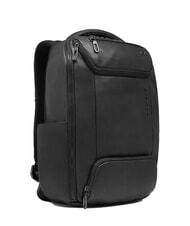 PIQUADRO CRONUS 14-Zoll-Laptop-Rucksack aus Leder Schwarz - PC-Rucks&auml;cke - 1