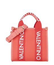 MARIO VALENTINO CANDLE Kleine Handtasche aus Segeltuch Koralle - Damentaschen - 1