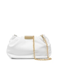 GIANNI CHIARINI PERLA Clutch aus Leder mit Kette Wei&szlig; - Damentaschen - 1