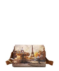 YNOT YESBAG Schultertasche mit Klappe lustiges Paris - Damentaschen - 1