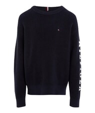 TOMMY HILFIGER TH Rundhals-Baumwollpullover - Kinderpullover