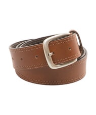 TIMBERLAND DOUBLE STITCHING Verk&uuml;rzbarer Lederg&uuml;rtel Cognac - G&uuml;rtel - 1