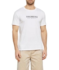 BIKKEMBERGS ICONIC Kurzarm-T-Shirt aus Baumwolle Wei&szlig; - Herren-T-Shirts - 1