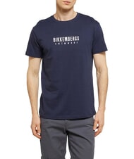 BIKKEMBERGS ICONIC Kurzarm-T-Shirt aus Baumwolle Marine - Herren-T-Shirts - 1