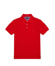 TOMMY HILFIGER TH Kurzarm-Poloshirt Prim&auml;rrot - Herren-Polo-Shirts/Herren-Polo-Shirt/Herrenpoloshirt/Herrenpoloshirts - 1