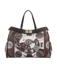 YNOT FASHIONOPOLY Handtasche mit Schulterriemen Schokolade - Damentaschen - 1