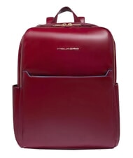 PIQUADRO BLUE SQUARE  14-Zoll-Laptop-Rucksack aus Leder - PC-Rucks&auml;cke