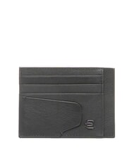 PIQUADRO AKRON Flacher Kartenhalter aus Leder - Brieftaschen Herren