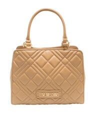 LOVE MOSCHINO QUILTED Handtasche mit Kettenschulterriemen Beige - Damentaschen - 1