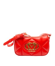 LOVE MOSCHINO EMBOSSED Schultertasche, doppelt tragbar ROT - Damentaschen - 1