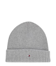 TOMMY HILFIGER TH FLAG Baumwoll-Beanie-M&uuml;tze mit Umschlag - M&uuml;tzen/H&uuml;te