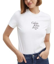 CALVIN KLEIN FONT GRAPHIC REGULAR Kurzarm-T-Shirt - T-Shirts und Tops f&uuml;r Damen