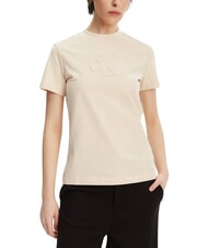CALVIN KLEIN APPLIQUE REGULAR Kurzarm-T-Shirt - T-Shirts und Tops f&uuml;r Damen