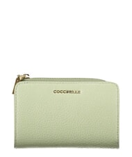 COCCINELLE METALLIC SOFT Kleine Geldb&ouml;rse aus Leder - Brieftaschen Damen
