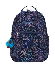 KIPLING SEOUL COLLEGE BTS 15-Zoll-Laptop-Rucksack Discofische - Rucks&auml;cke f&uuml;r Schule &amp; Freizeit - 1