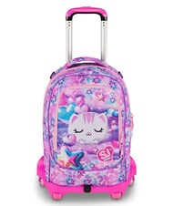 SJGANG GLOWCAT Rucksack mit abnehmbarem Trolley - Rucks&auml;cke mit Trolleyfunktion