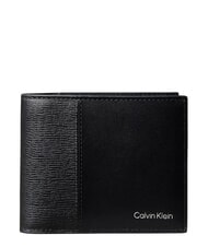 CALVIN KLEIN REFINED Ledergeldb&ouml;rse auf Schwarz - Brieftaschen Herren - 1