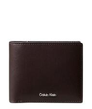 CALVIN KLEIN RAISED Ledergeldb&ouml;rse ck dunkelbraun - Brieftaschen Herren - 1