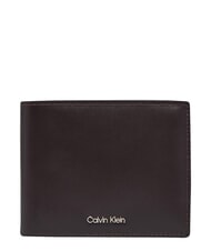 CALVIN KLEIN RAISED Geldb&ouml;rse mit M&uuml;nzfach ck dunkelbraun - Brieftaschen Herren - 1