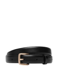 CALVIN KLEIN ESSENTIAL BUCKLE Lederg&uuml;rtel Schwarz / Antik-Hellgold - G&uuml;rtel - 1