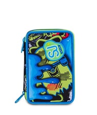 SJGANG SOFT POUCH BOY Federm&auml;ppchen mit Schulset Schwarz - Etuis und Zubeh&ouml;r - 1
