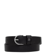 TOMMY HILFIGER ESSENTIAL EFFORTLESS Lederg&uuml;rtel Schwarz - G&uuml;rtel - 1