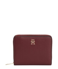 TOMMY HILFIGER TH ICON Faltbare Geldb&ouml;rse Samtbraun - Brieftaschen Damen - 1