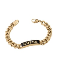 GUESS X POWER Armband aus verchromtem Stahl Gelbgold/Schwarz - Herrenarmb&auml;nder - 1
