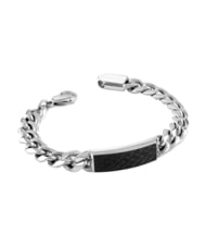 GUESS KINGS ROAD Armband aus verchromtem Stahl Edelstahl/schw - Herrenarmb&auml;nder - 1