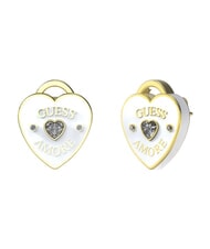 GUESS AMORE Stahlohrringe Gelbgold/Wei&szlig; - Ohrringe - 1