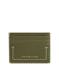 TOMMY HILFIGER TH MICRO FLAG Flacher Kartenhalter aus Leder - Brieftaschen Herren