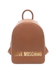 LOVE MOSCHINO BOLD LOVE Rucksack mit gepr&auml;gtem Logo Kastanie - Damentaschen - 1