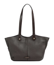 THE BRIDGE MARTINA Schultertasche, Leder Mokka mit Gold - Damentaschen - 1