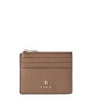 FURLA CAMELIA Flacher Kartenhalter aus Leder - Brieftaschen Damen