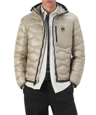 BLAUER WAVE Kurze, wattierte Daunenjacke mit Kapuze - Daunenjacken f&uuml;r Herren