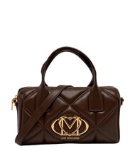 LOVE MOSCHINO EMBOSSED QUILTED Handtasche mit Schulterriemen braun - Damentaschen - 1