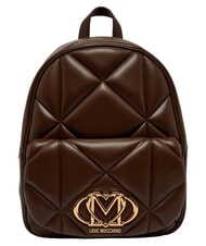 LOVE MOSCHINO EMBOSSED QUILTED Gesteppter Rucksack braun - Damentaschen - 1