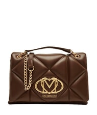 LOVE MOSCHINO EMBOSSED QUILTED Schultertasche, gesteppt braun - Damentaschen - 1