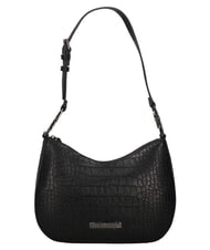 LOVE MOSCHINO JEWEL CROCO Schultertasche, verstellbar Schwarz - Damentaschen - 1