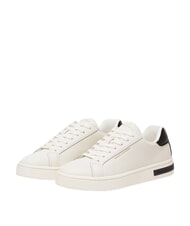 ARMANI EXCHANGE A|X Ledersneaker Cremewei&szlig; + Schwarz - Damenschuhe - 1