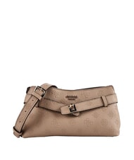GUESS ELLA Umh&auml;ngetasche beige Logo - Damentaschen - 1