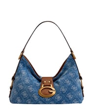 GUESS CAMDEN                                   Schultertasche, verstellbar Denim-Logo - Damentaschen - 1