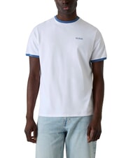 GUESS BASIC Kurzarm-T-Shirt aus reiner Baumwolle purwei&szlig; - Herren-T-Shirts - 1