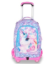 SJGANG GLOW LED UNICORN GIRL 3-in-1-Trolley-Rucksack - Rucks&auml;cke mit Trolleyfunktion