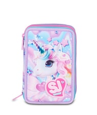 SJGANG GLOW LED UNICORN GIRL Federm&auml;ppchen mit Schulset - Etuis und Zubeh&ouml;r