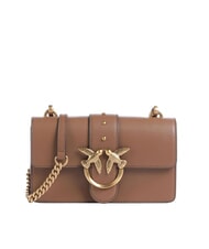 PINKO LOVE ONE CLASSIC Mini-Umh&auml;ngetasche aus Leder - Damentaschen