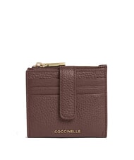 COCCINELLE METALLIC SOFT Mini-Geldb&ouml;rse aus Leder - Brieftaschen Damen