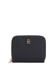 TOMMY HILFIGER TH ICON Mittelgro&szlig;e Geldb&ouml;rse mit Rei&szlig;verschluss und Logo Raum blau - Brieftaschen Damen - 1