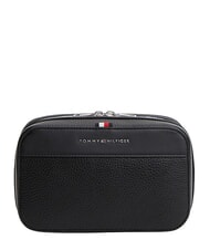 TOMMY HILFIGER TH CENTRAL Ger&auml;ndelte Kosmetiktasche mit Logo - Beauty-Case