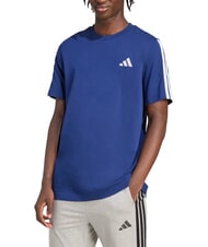 ADIDAS 3 STRIPES Kurz&auml;rmeliges T-Shirt mit Rundhalsausschnitt Blau - Herren-T-Shirts - 1